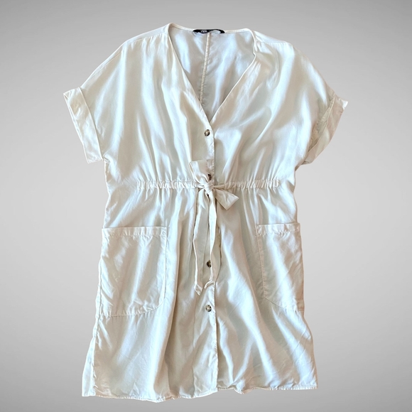 Zara White Dress Small - Picture 7 of 12